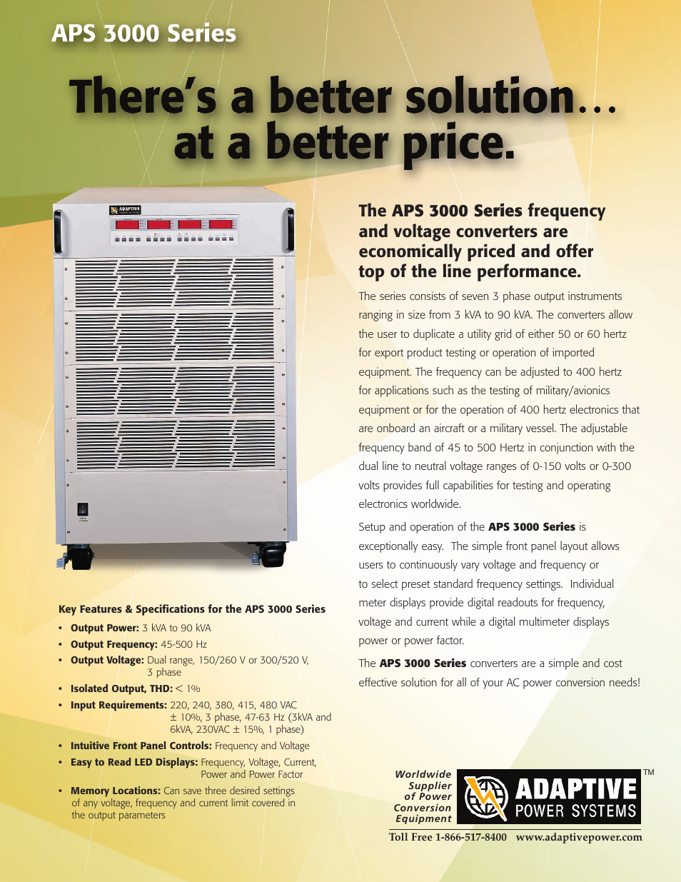 Atec APS 3000 series User Manual | 2 pages