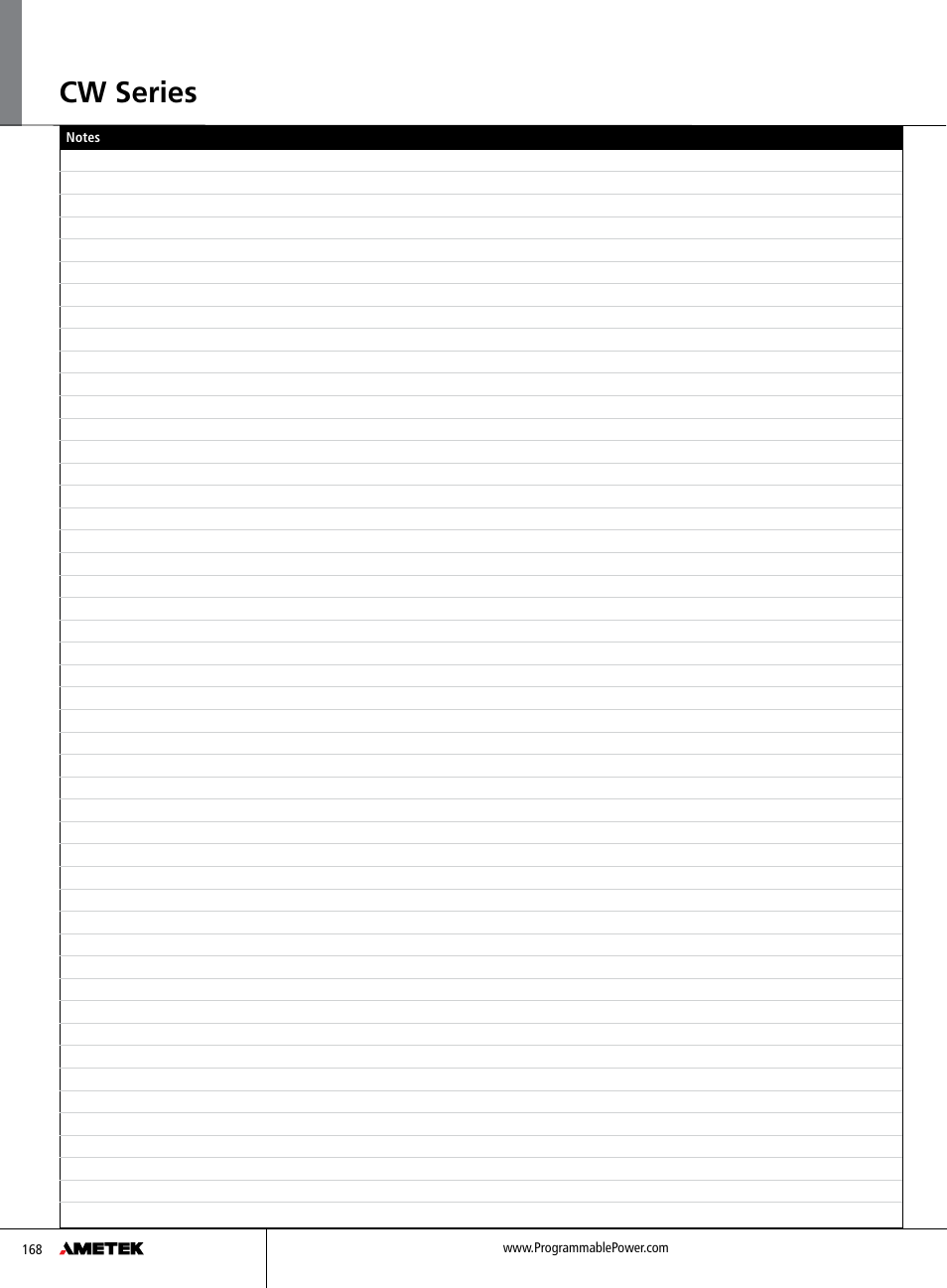 Cw series | Atec Elgar-CW2501P-112 User Manual | Page 6 / 6