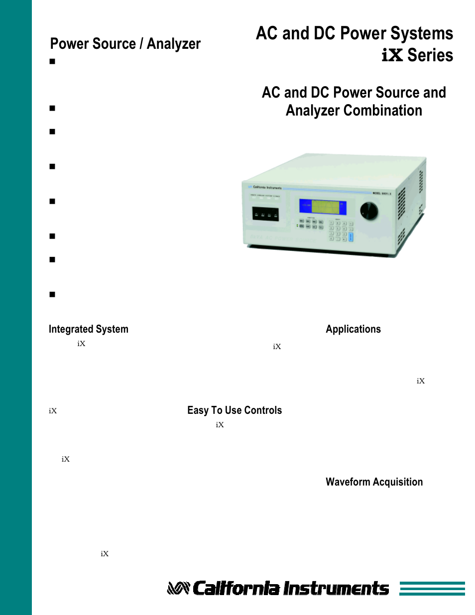 Atec California-Instruments-15001iX User Manual | 7 pages