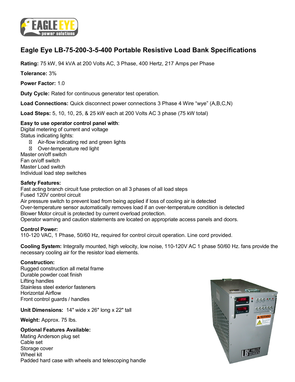 Atec Eagle-Eye-LB-75-200-3-5-400 User Manual | 1 page