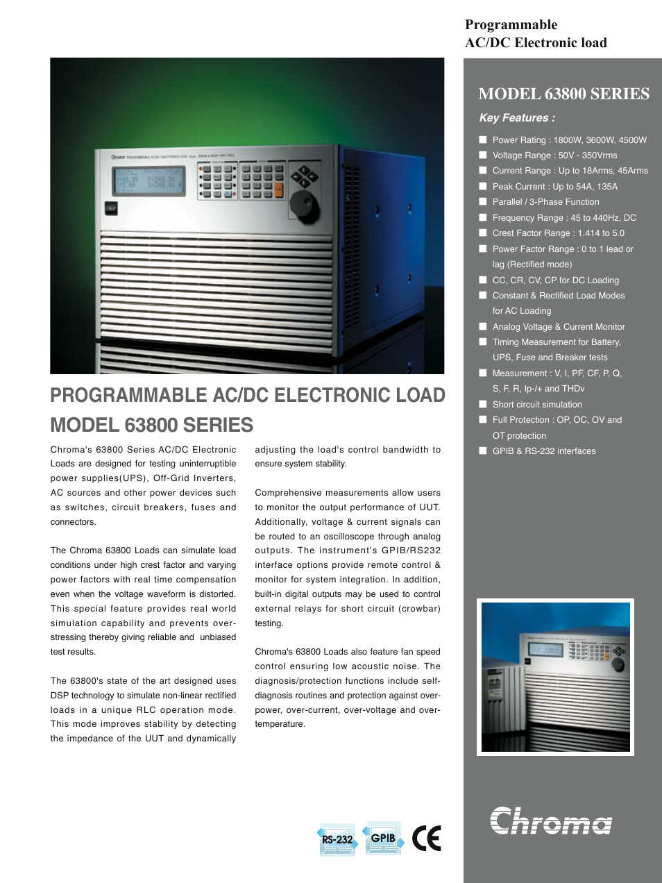 Atec Chroma-63800 Series User Manual | 6 pages