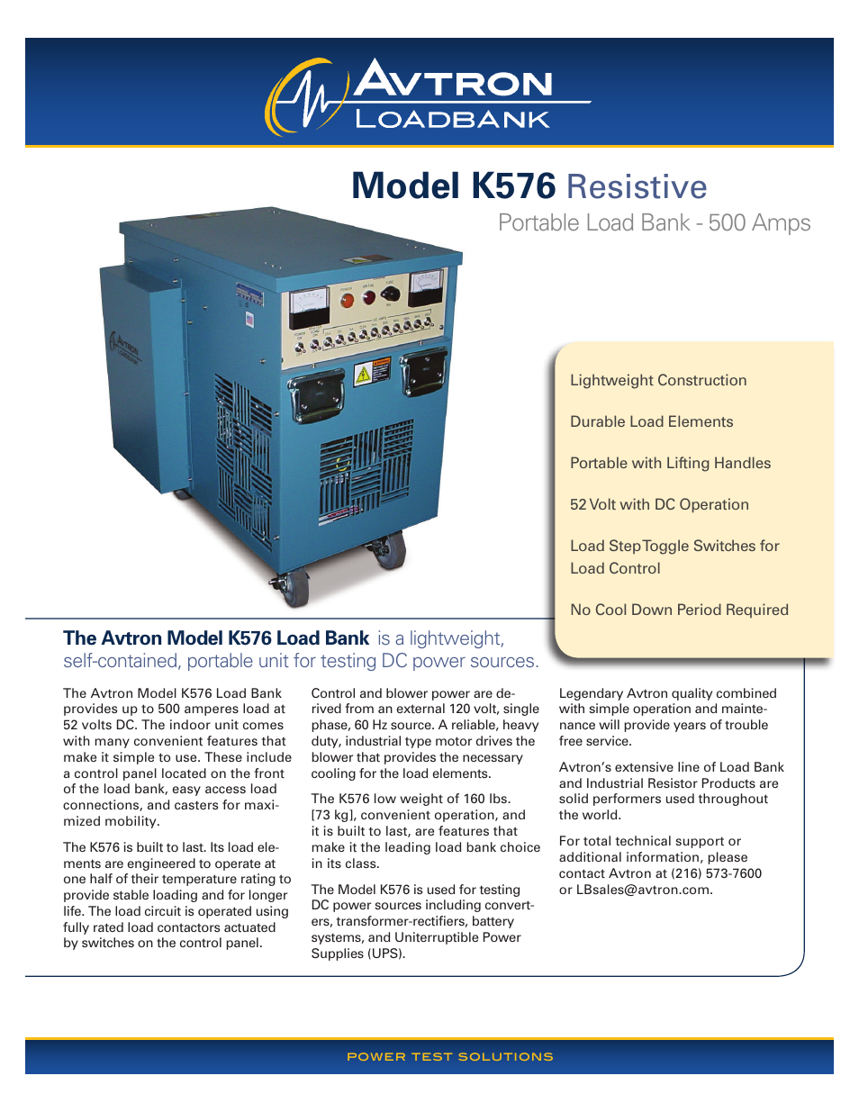 Atec Avtron-K576 User Manual | 2 pages