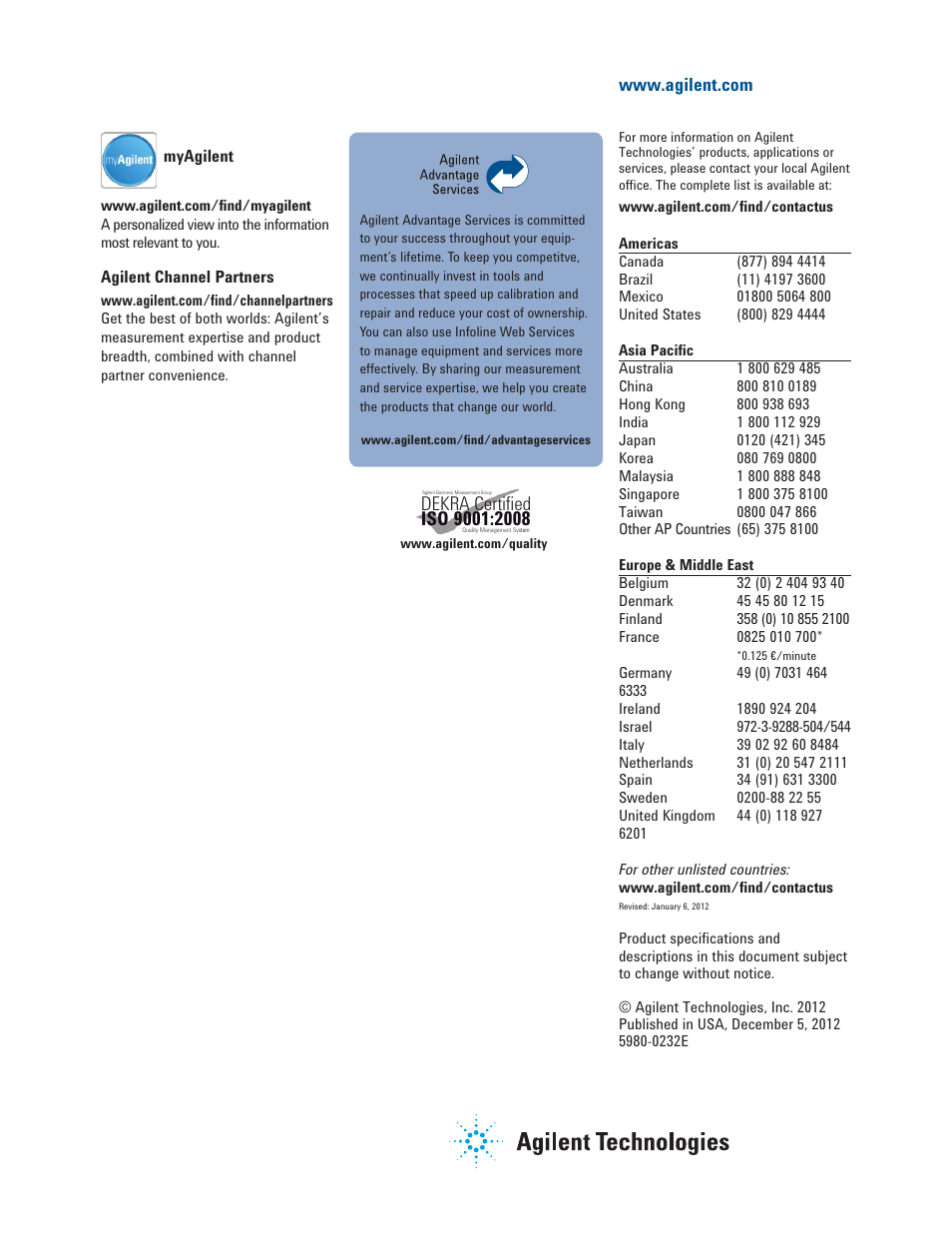 Dekra, Certified | Atec Agilent-N3300A User Manual | Page 10 / 10