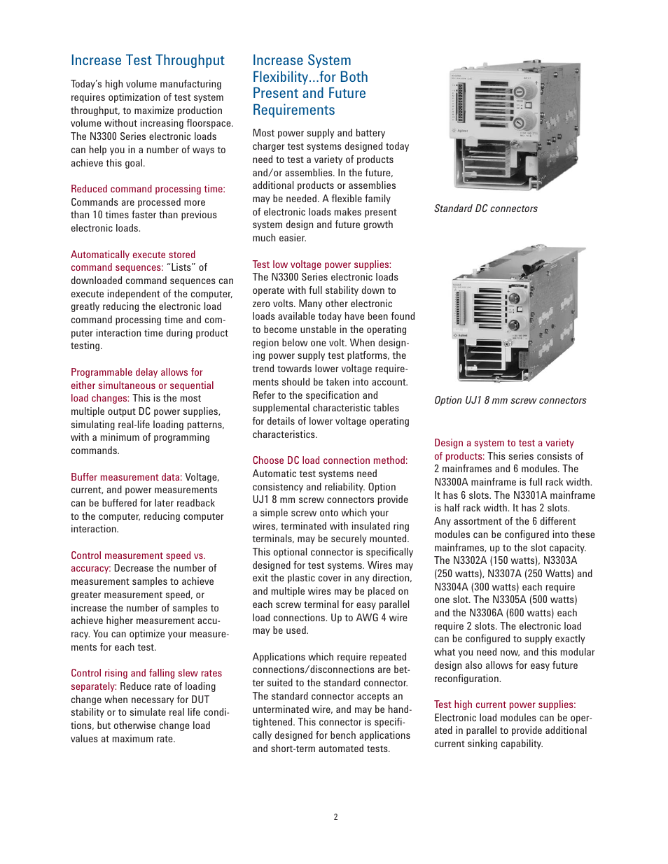 Increase test throughput | Atec Agilent-N3300A User Manual | Page 2 / 10