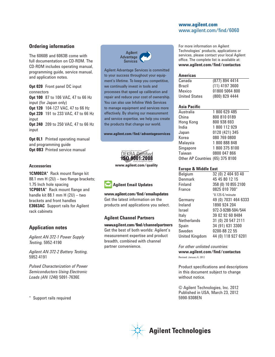 Dekra, Certiﬁed | Atec Agilent-6060B User Manual | Page 6 / 6