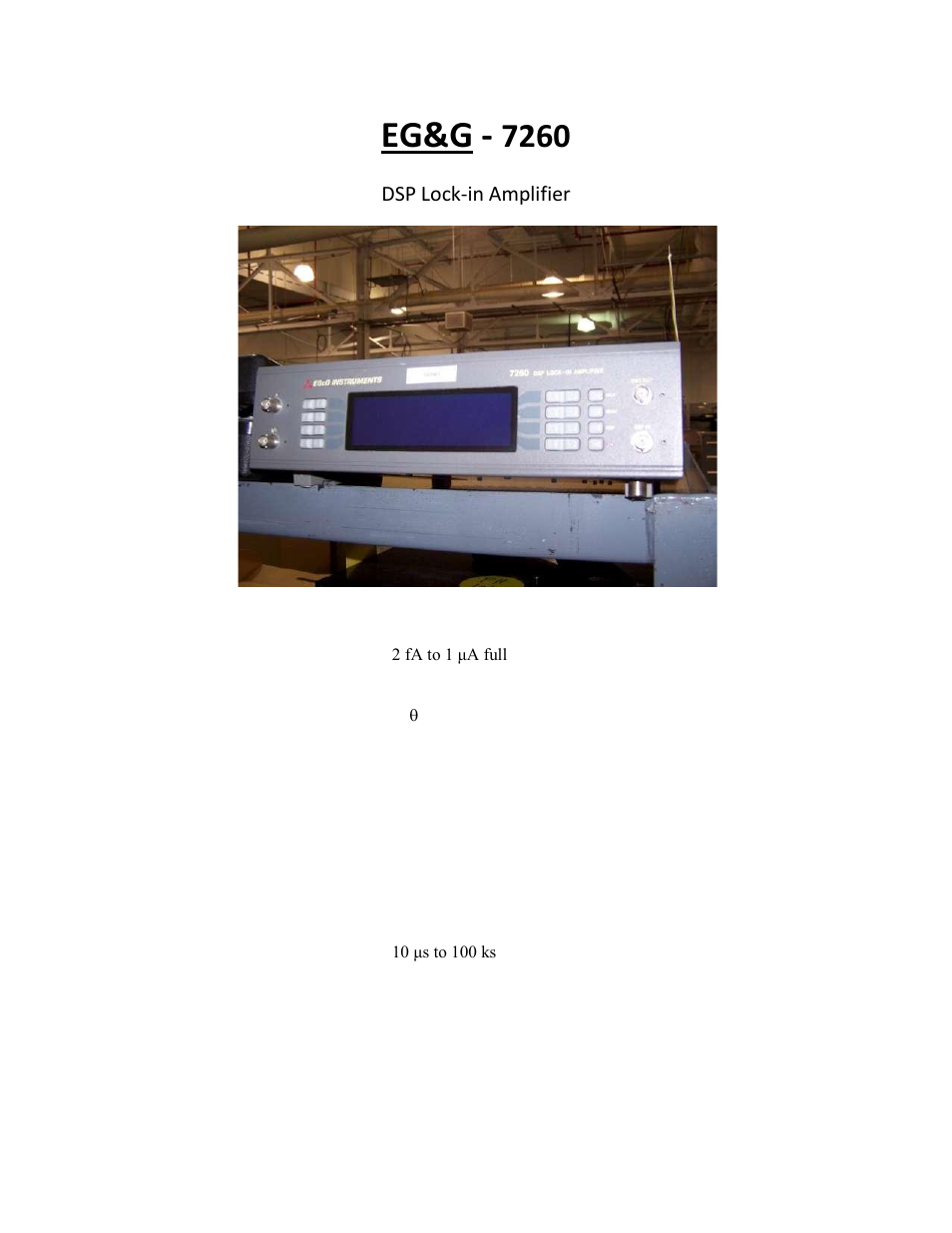 Atec EGG-7260 User Manual | 1 page