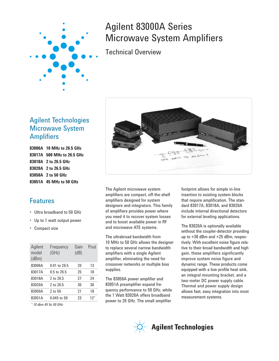 Atec Agilent-83017A-83020A User Manual | 15 pages