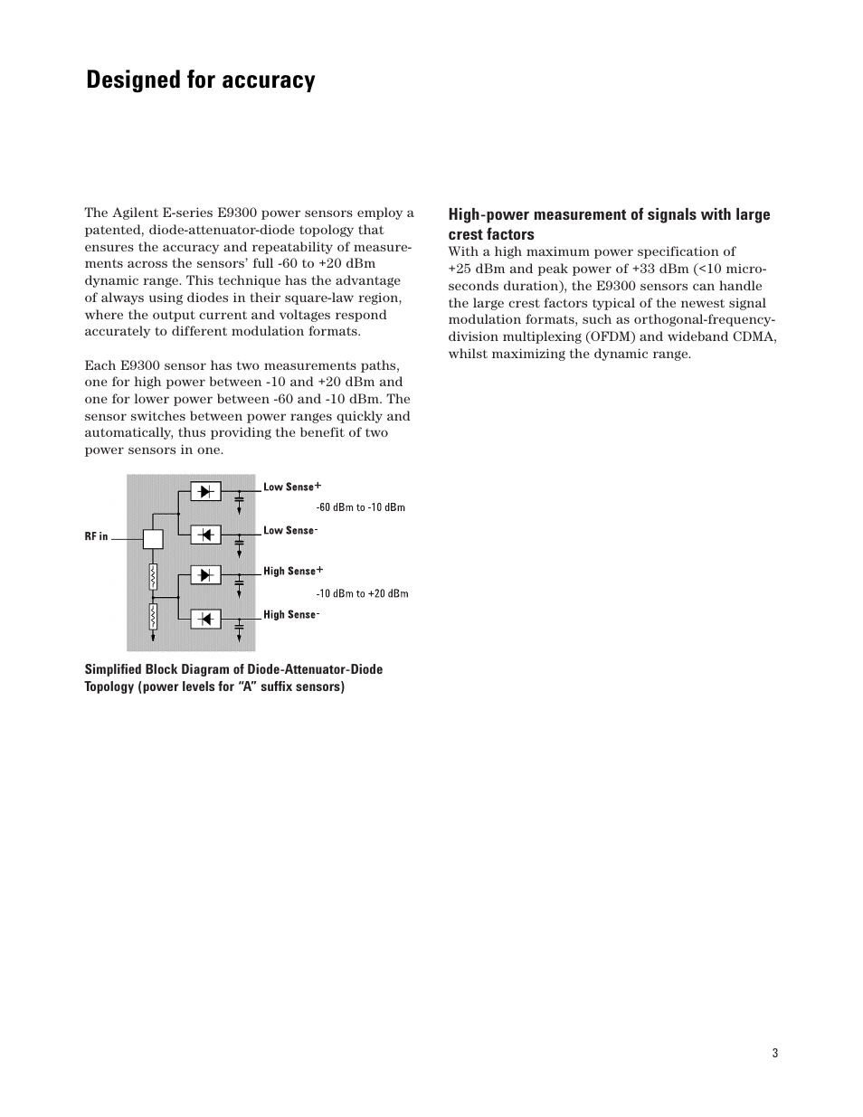 Designed for accuracy | Atec Agilent-E9304A User Manual | Page 3 / 6