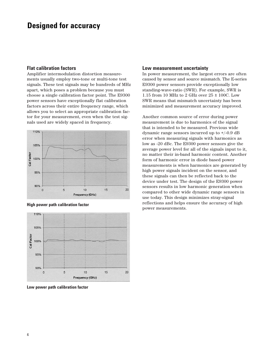 Designed for accuracy | Atec Agilent-E9304A User Manual | Page 4 / 6