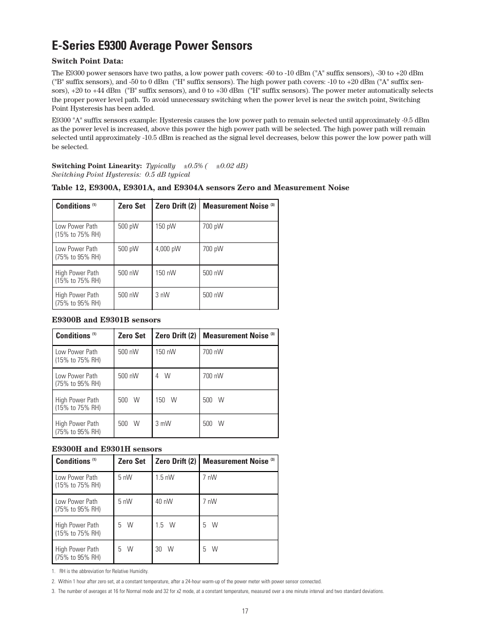 E-series e9300 average power sensors | Atec Agilent-8480 Series User Manual | Page 17 / 22