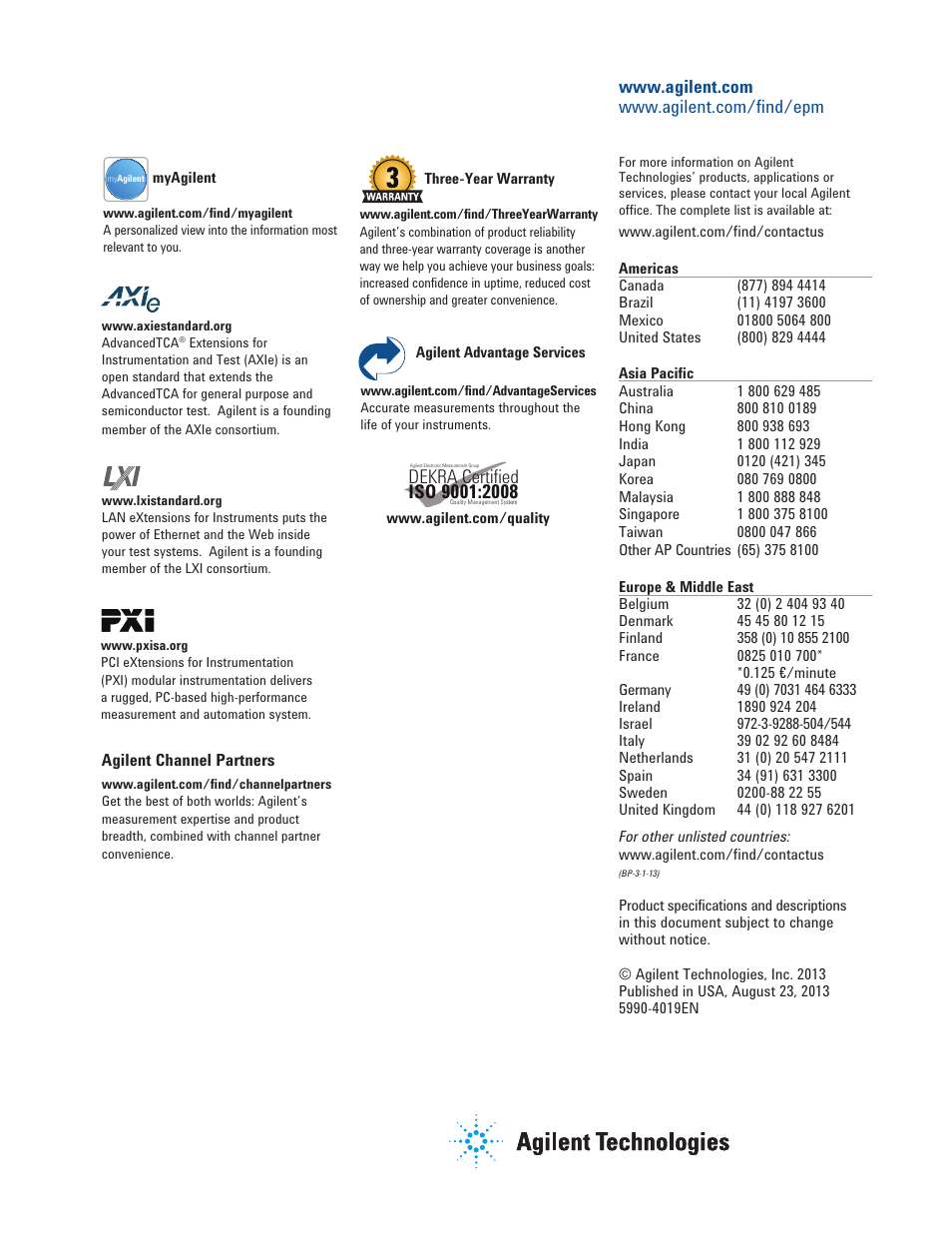 Dekra, Certiﬁed | Atec Agilent-EPM Series User Manual | Page 27 / 27