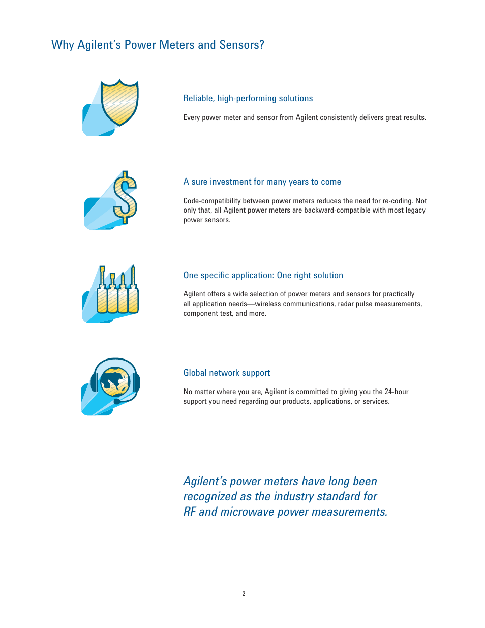 Why agilent’s power meters and sensors | Atec Agilent-U2000 Series User Manual | Page 2 / 24