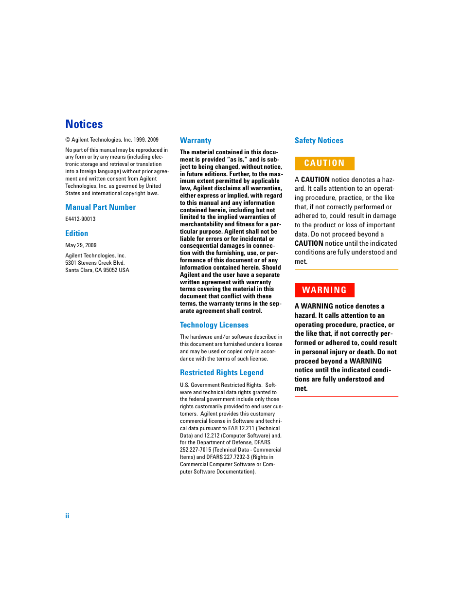 Notices | Atec Agilent-ECP-E26A User Manual | Page 2 / 47