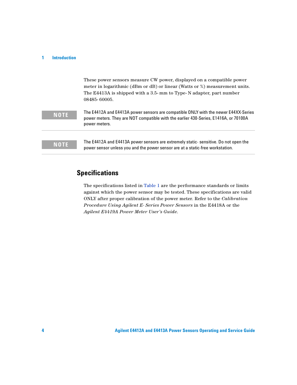 Specifications | Atec Agilent-ECP-E26A User Manual | Page 20 / 47