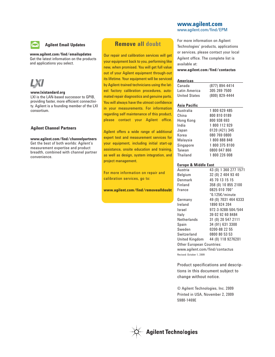 Remove all doubt | Atec Agilent-E9320 Series User Manual | Page 13 / 13