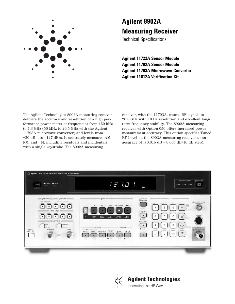 Atec Agilent-8902A User Manual | 12 pages