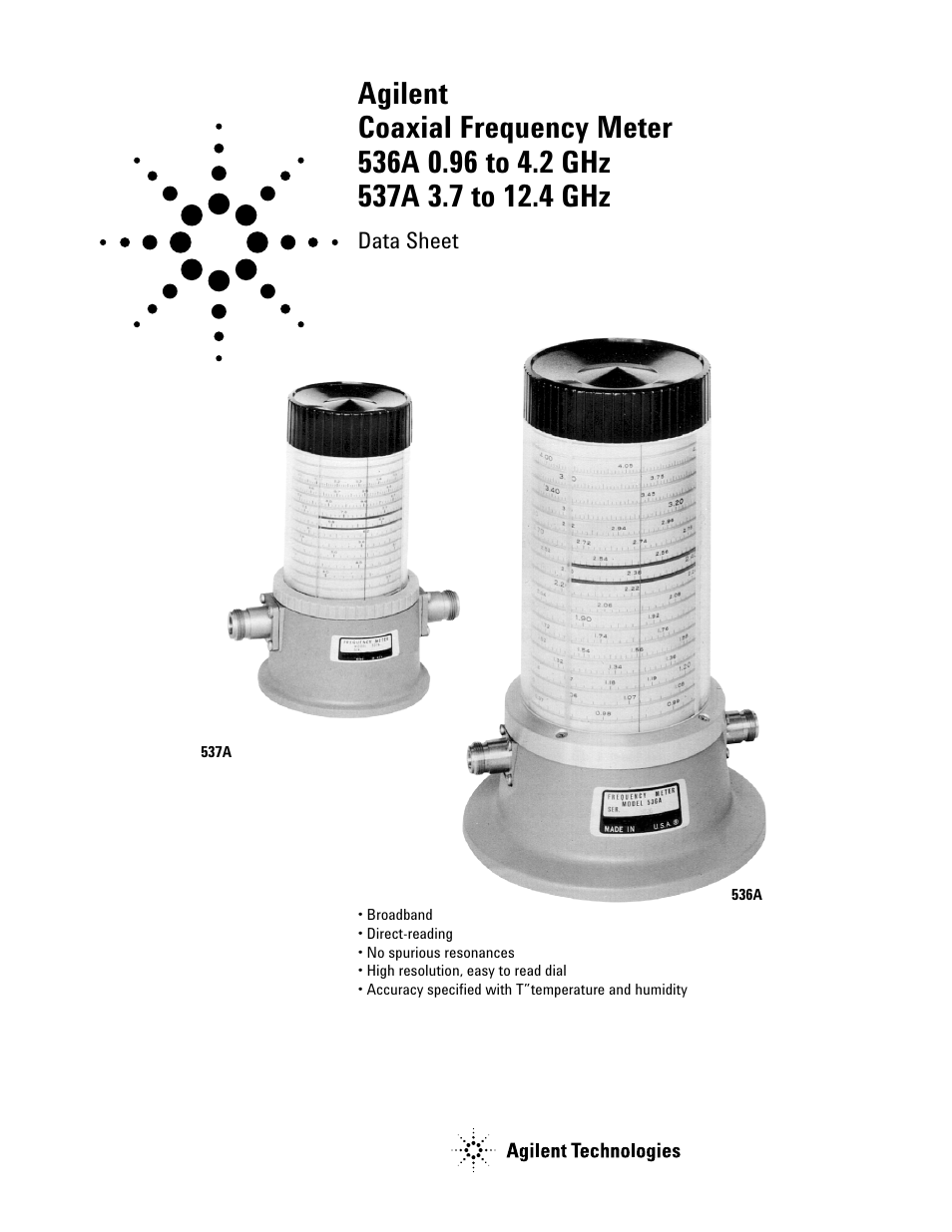 Atec Agilent-536A-537A User Manual | 2 pages