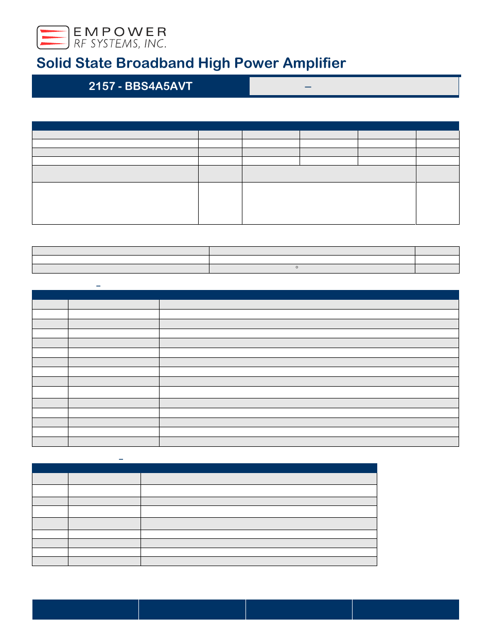 Solid state broadband high power amplifier | Atec Empower-2157 User Manual | Page 2 / 6