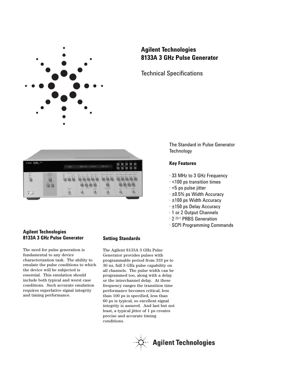 Atec Agilent-8133A User Manual | 8 pages