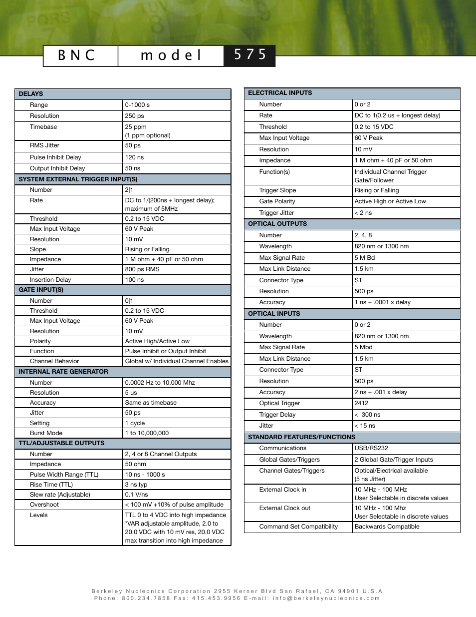 Atec Berkeley-575 User Manual | Page 4 / 4