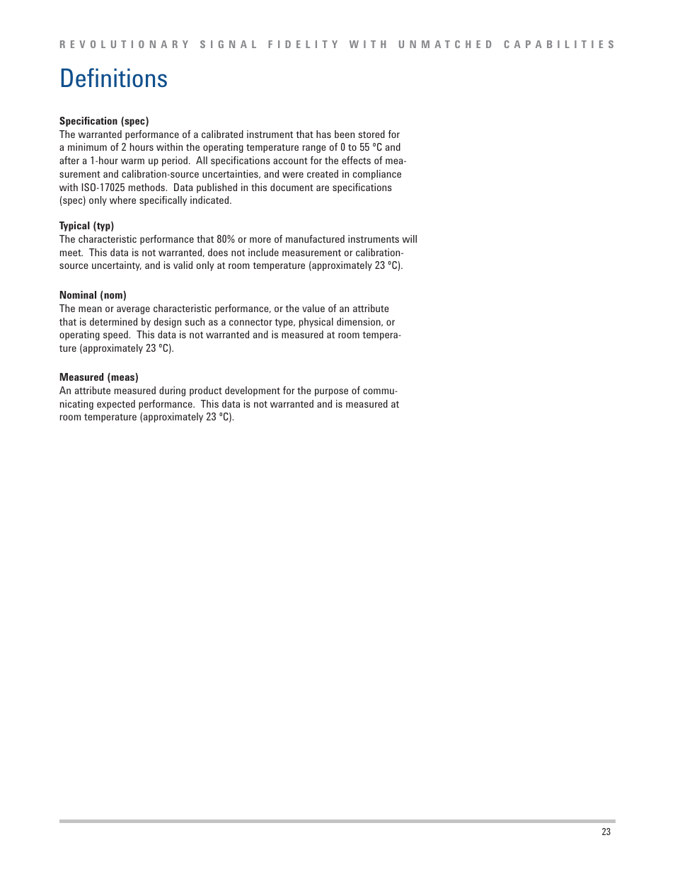 Deinitions | Atec Agilent-33600A Series User Manual | Page 23 / 24