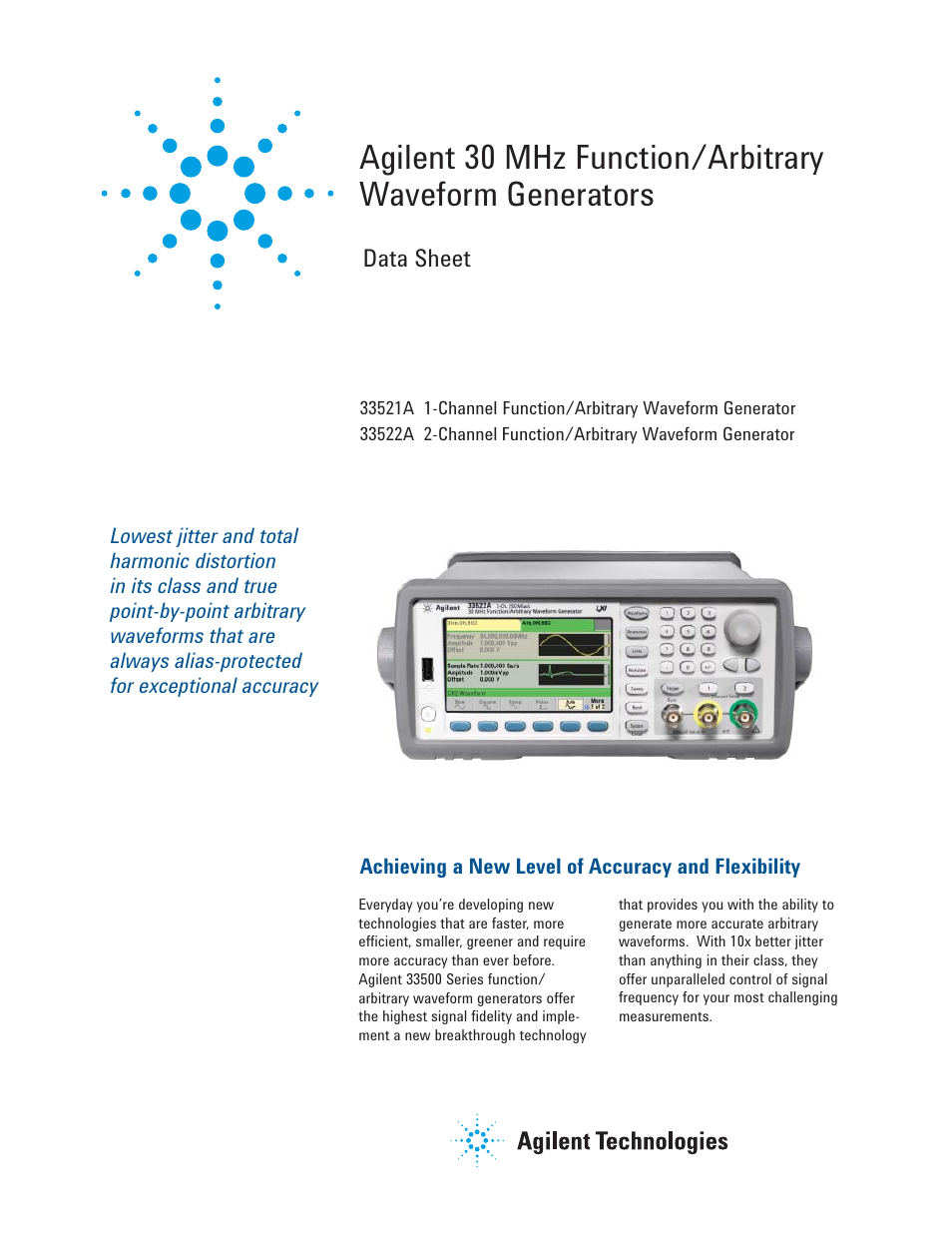 Atec Agilent-33521A-33522A User Manual | 12 pages