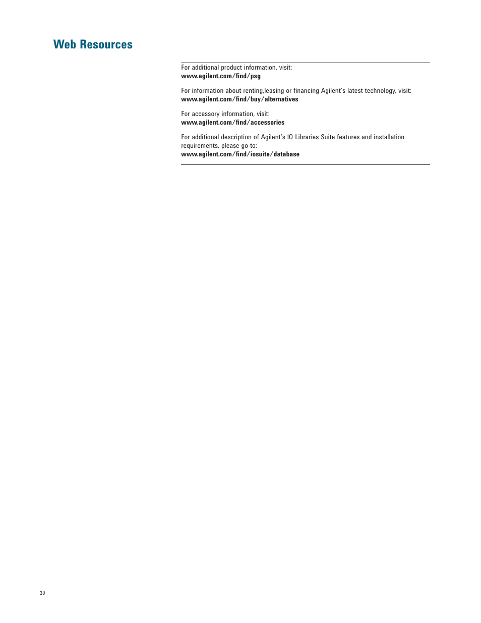 Web resources | Atec Agilent-E8267D User Manual | Page 30 / 32