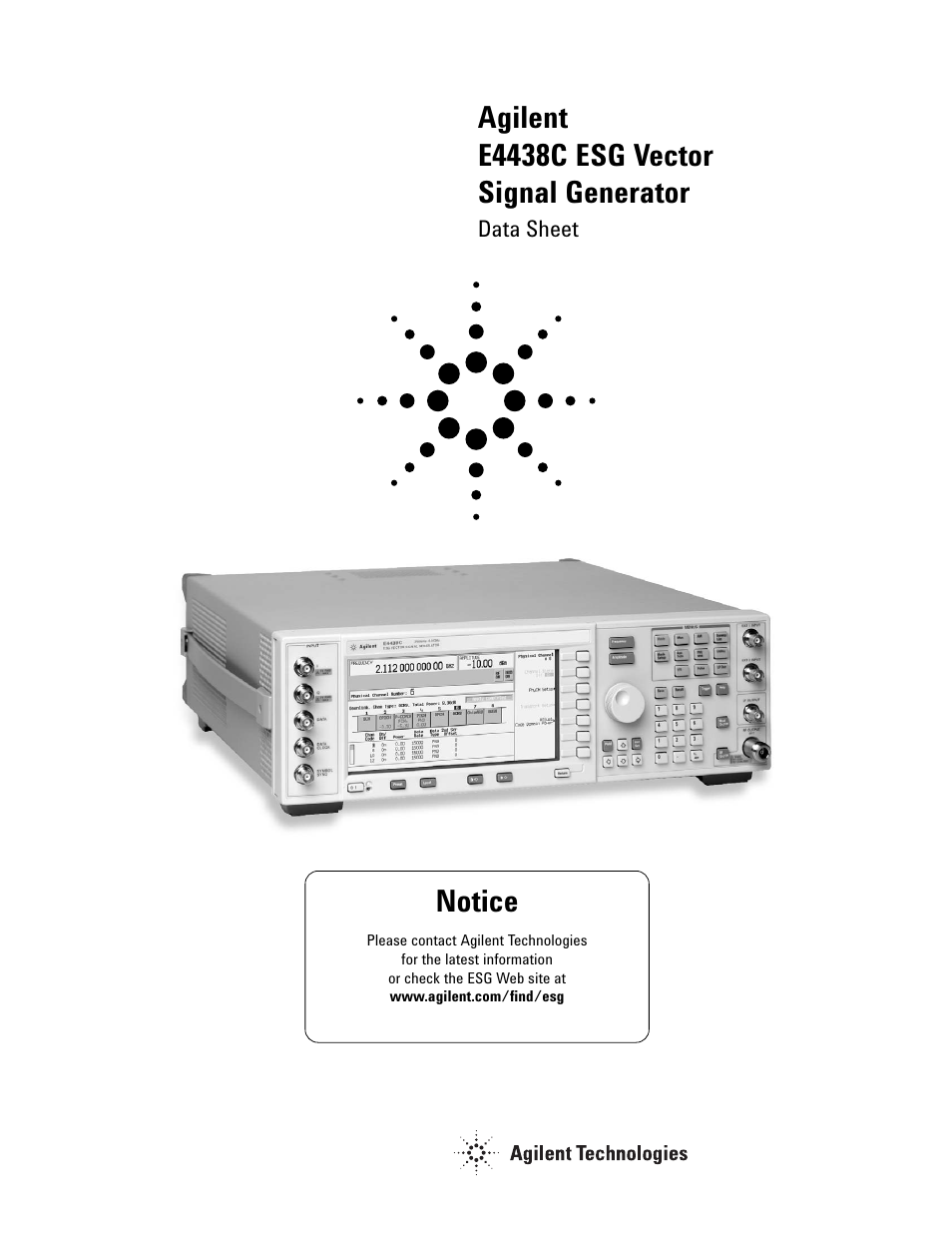 Atec Agilent-E4438C User Manual | 39 pages