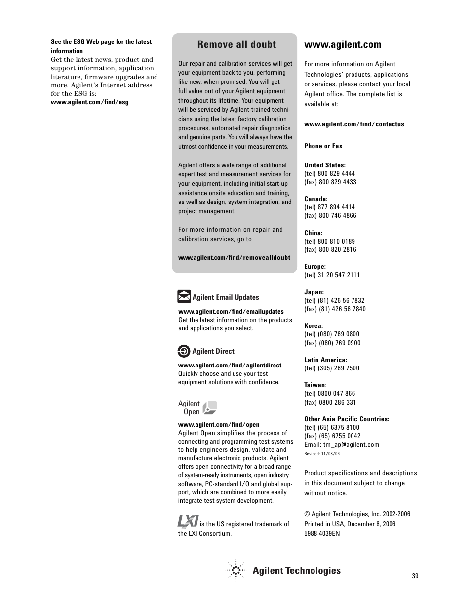 Remove all doubt | Atec Agilent-E4438C User Manual | Page 39 / 39