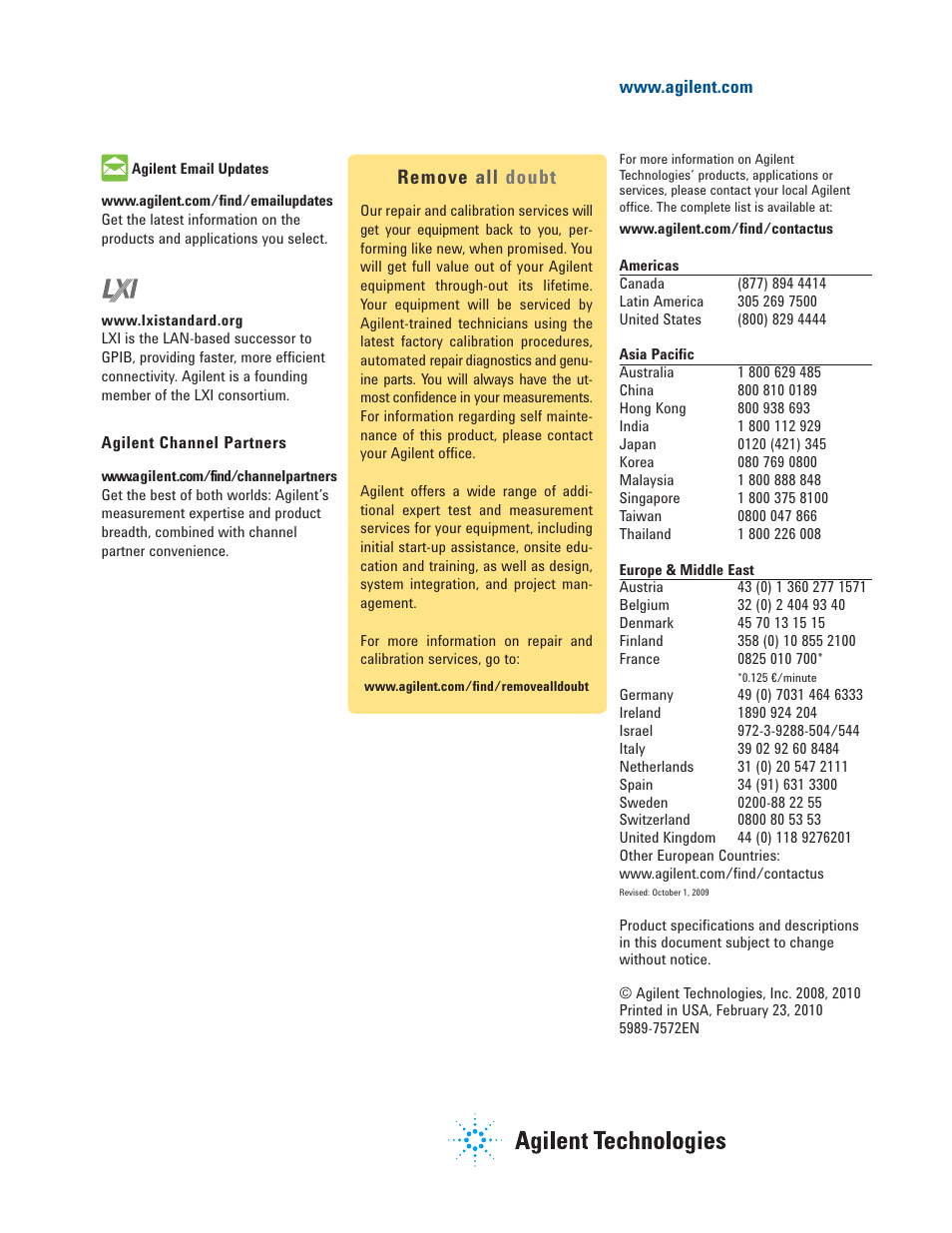 Remove all doubt | Atec Agilent-N5183A User Manual | Page 19 / 19