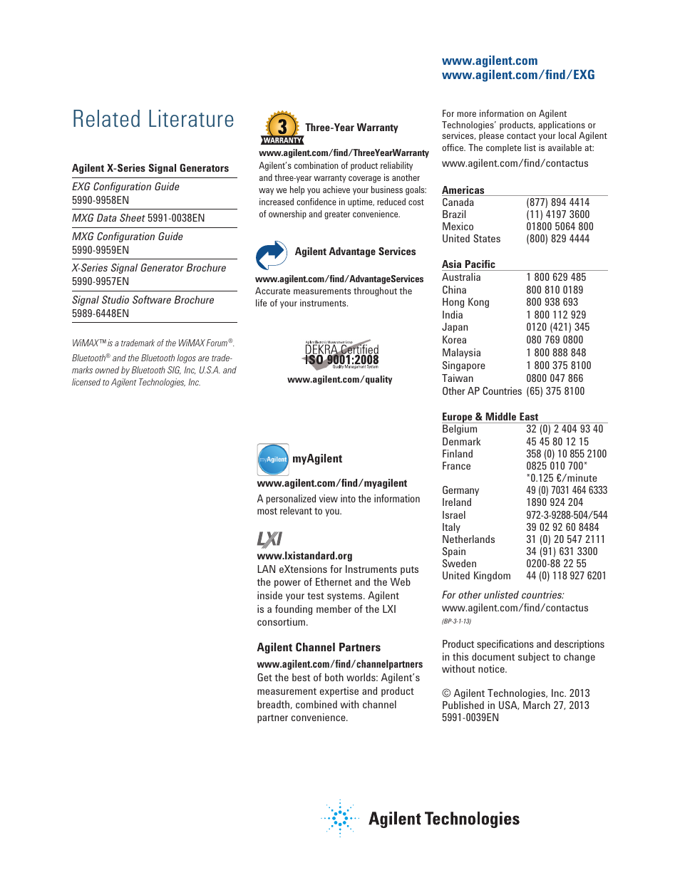 Related literature | Atec Agilent-N5171B User Manual | Page 32 / 32