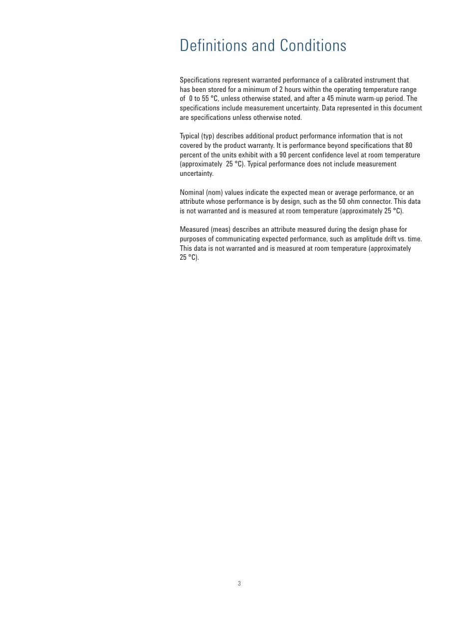 Definitions and conditions | Atec Agilent-N5181B-N5182B User Manual | Page 3 / 33