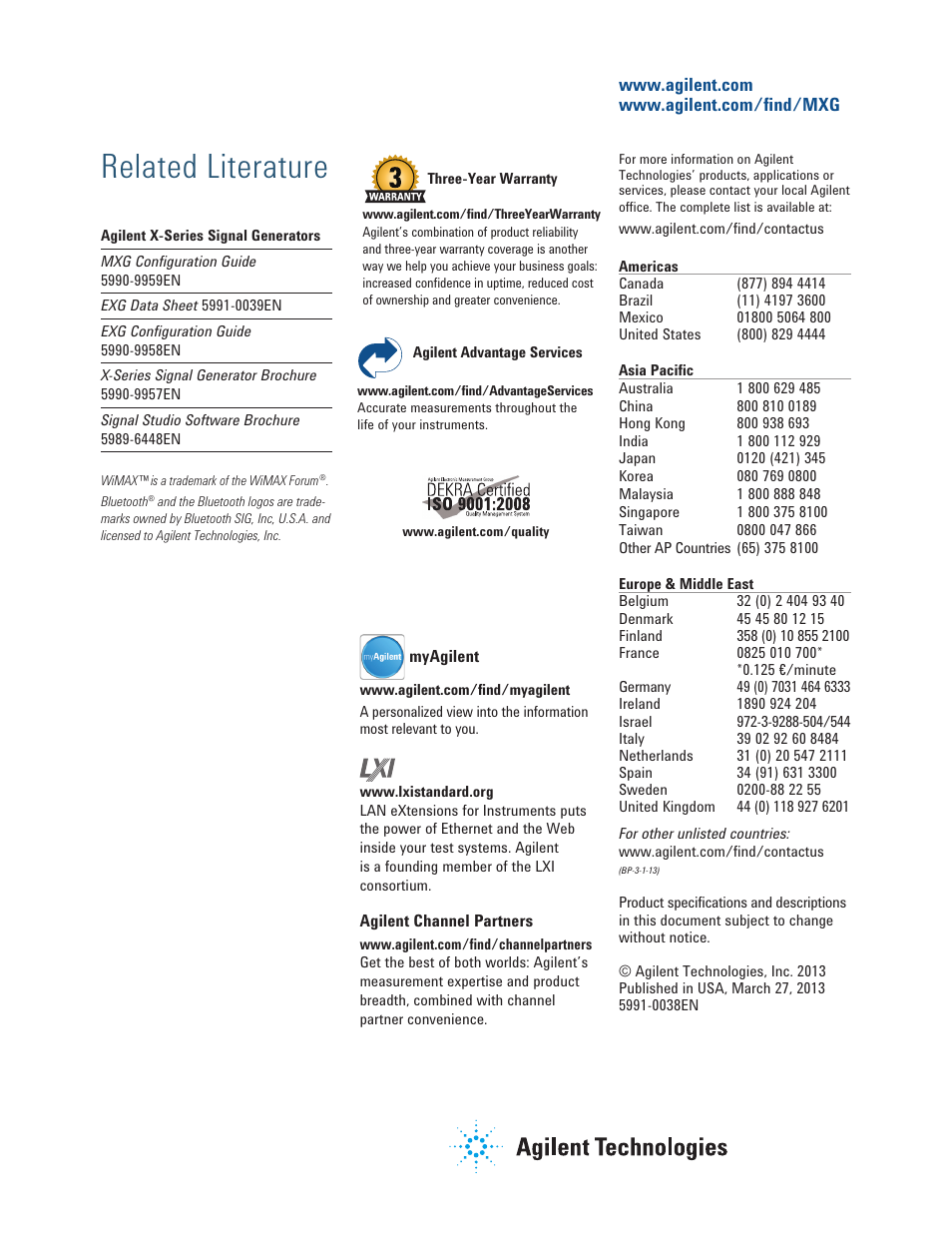 Related literature | Atec Agilent-N5181B-N5182B User Manual | Page 33 / 33