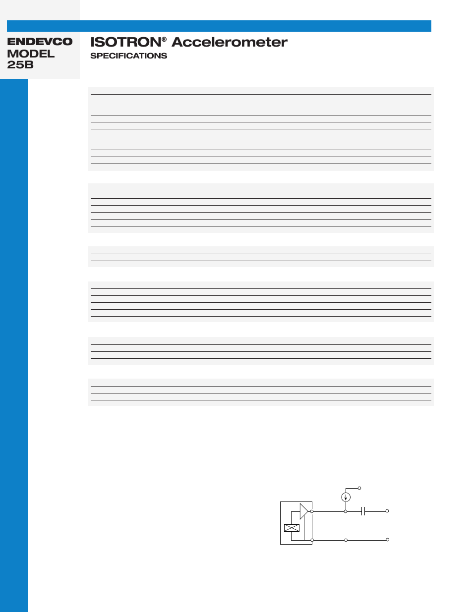 Isotron, Accelerometer, Model 25b | Endevco, Specifications | Atec Endevco-25B User Manual | Page 2 / 2