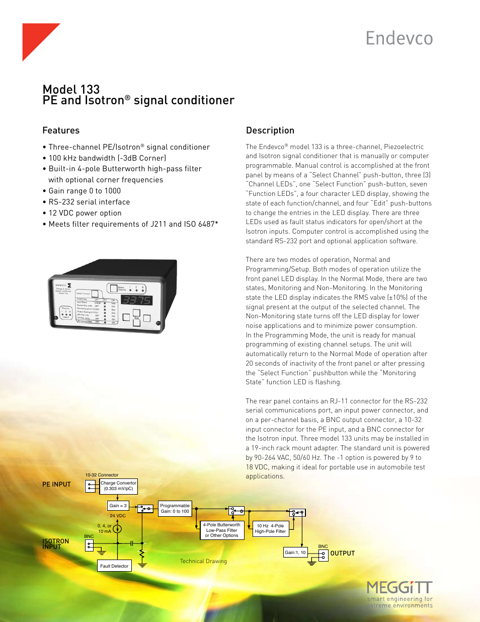 Atec Endevco-133 User Manual | 2 pages