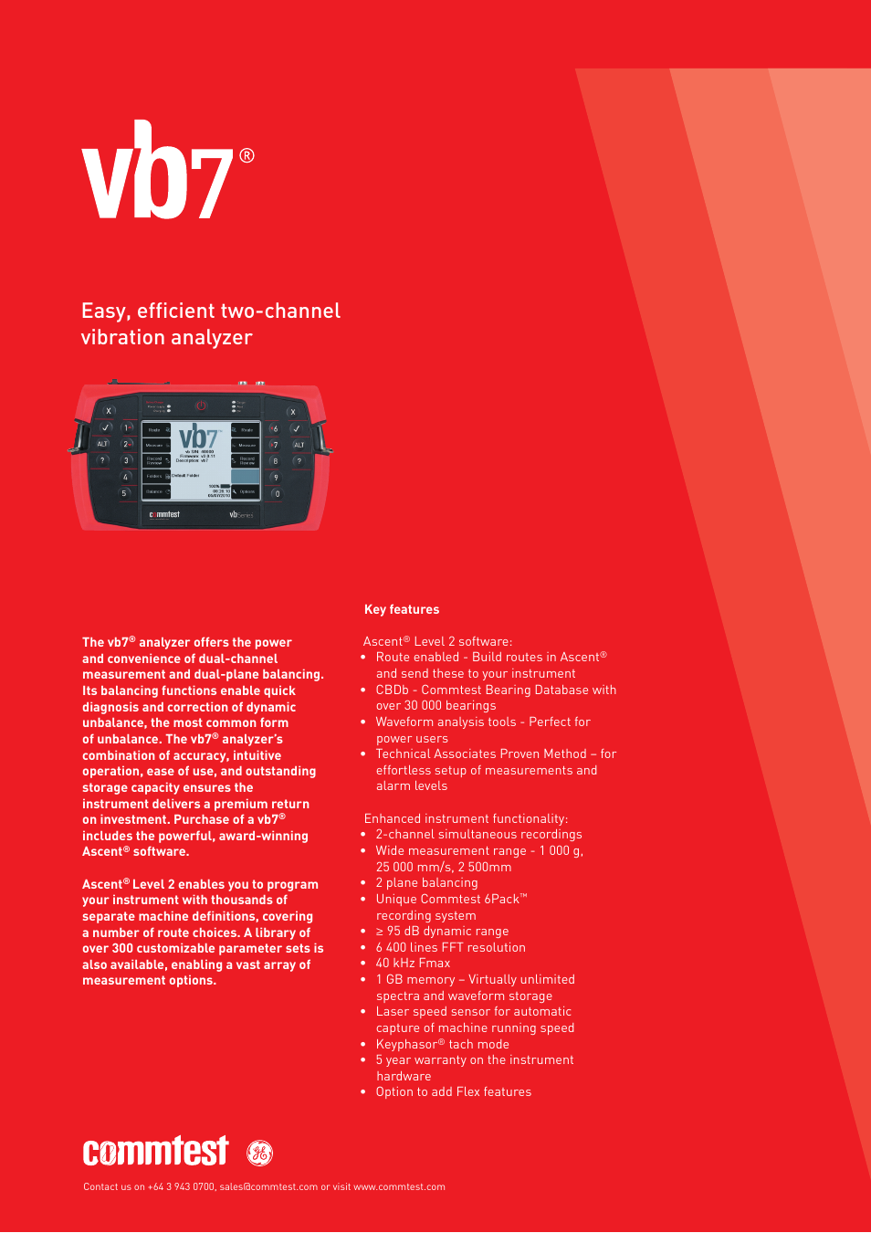 Atec Commtest-VB7 User Manual | 2 pages