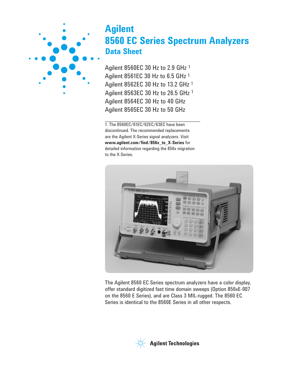 Atec Agilent-8560EC-65EC Series User Manual | 12 pages