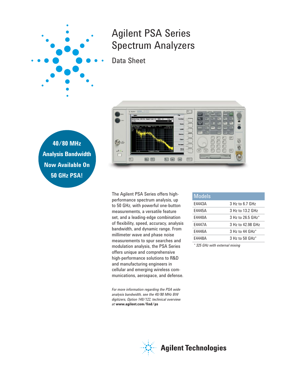 Atec Agilent-E4443A-45A-40A-47A-46A-48A User Manual | 24 pages