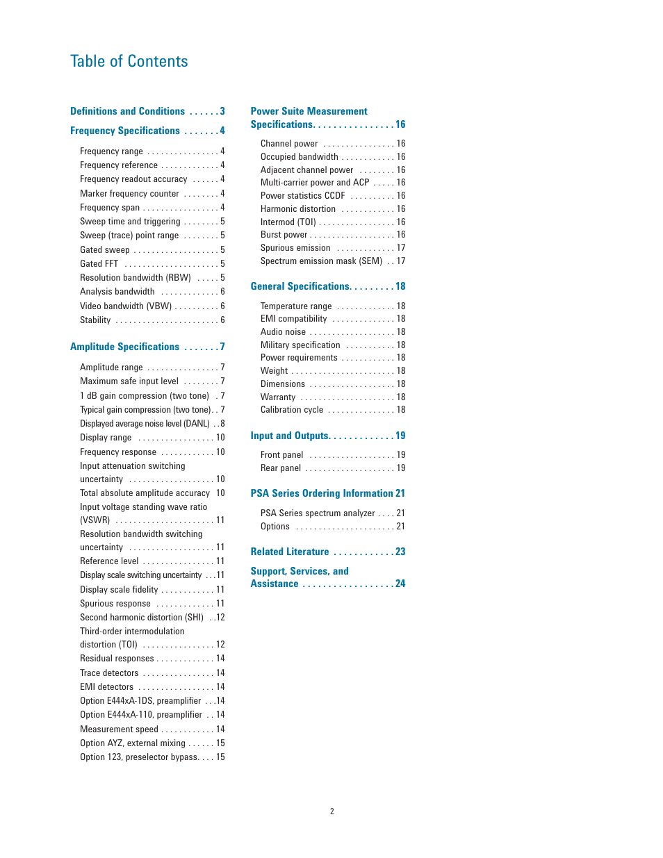 Atec Agilent-E4443A-45A-40A-47A-46A-48A User Manual | Page 2 / 24