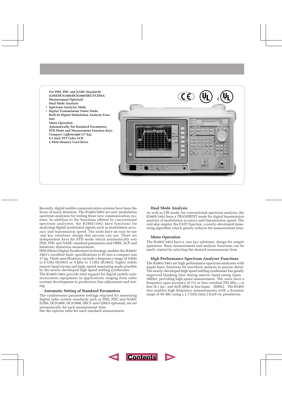 Atec Advantest-R3465 User Manual | 6 pages