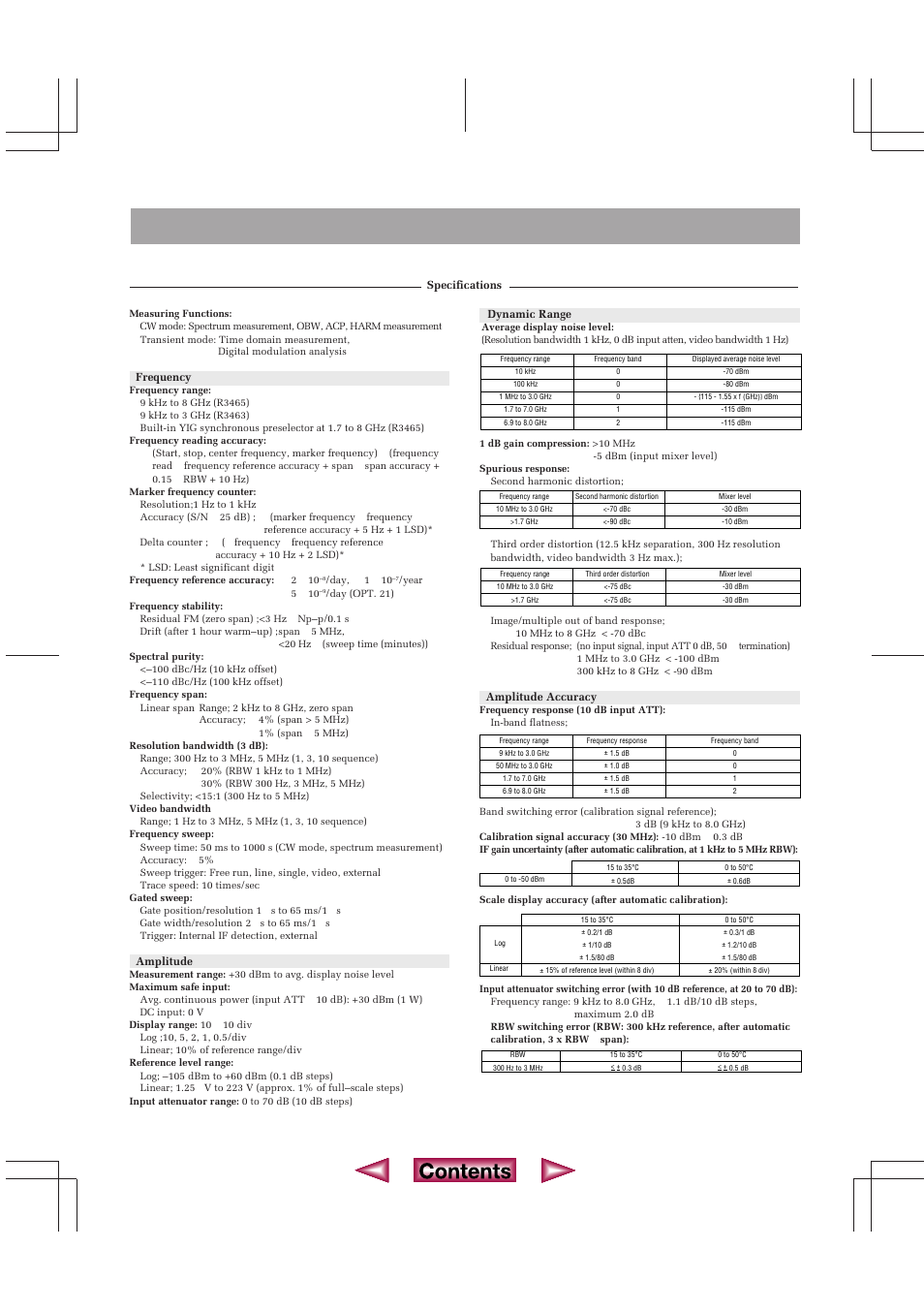 Spectrum analyzers, Measurement for digital mobile communications | Atec Advantest-R3465 User Manual | Page 5 / 6