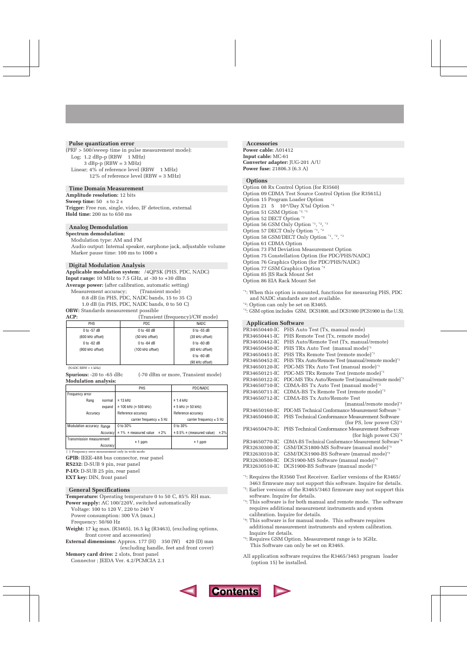 Spectrum analyzers | Atec Advantest-R3465 User Manual | Page 6 / 6
