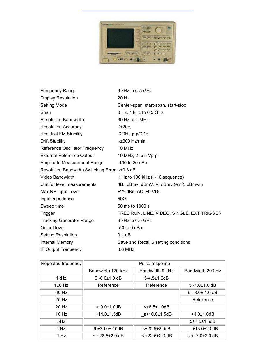 Atec Anritsu-MS2623A User Manual | 1 page