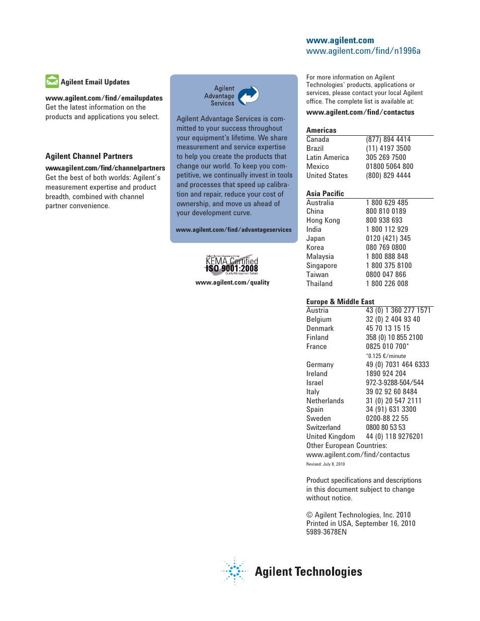 Atec Agilent-N1996A User Manual | Page 12 / 12