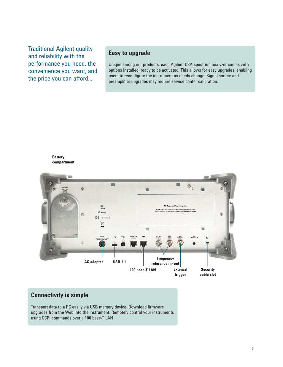 Easy to upgrade | Atec Agilent-N1996A User Manual | Page 3 / 12