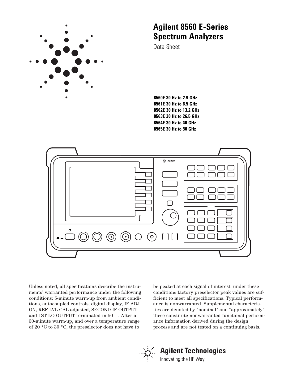 Atec Agilent-8564E User Manual | 12 pages