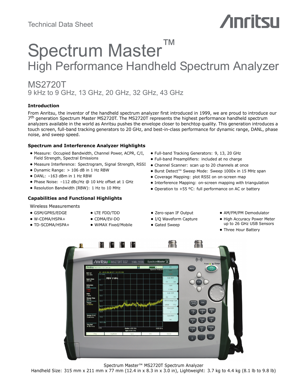 Atec Anritsu-MT2720T User Manual | 24 pages