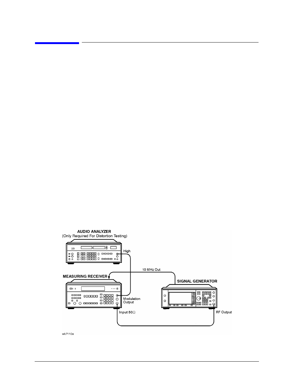 Internal am accuracy and distortion, Recommended equipment, Equipment setups | Atec Agilent-8563E User Manual | Page 59 / 158