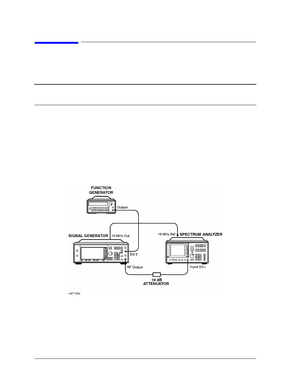 Pulse modulation on/off ratio, Recommended equipment, Equipment setup | Atec Agilent-8563E User Manual | Page 81 / 158