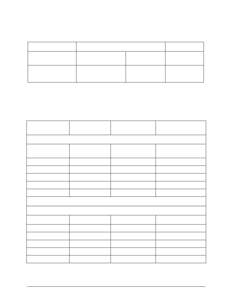 Table 4-2, Table 4-3 | Atec Agilent-8563E User Manual | Page 97 / 158